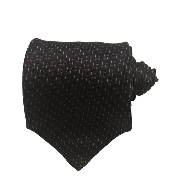 Giorgio Armani Collezioni Blue 100% Silk Geometric tie Italy Luxury Designer - Picture 1 of 8